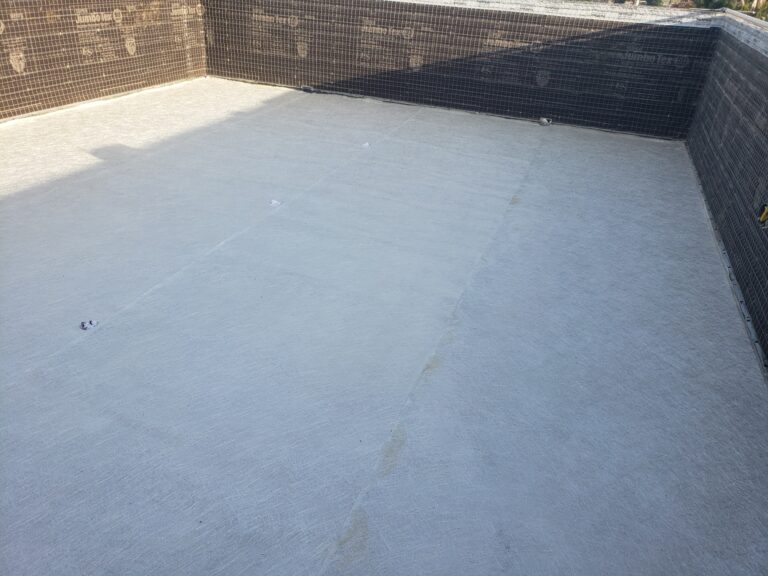 Waterproofing system installed on a new deck in San Diego
